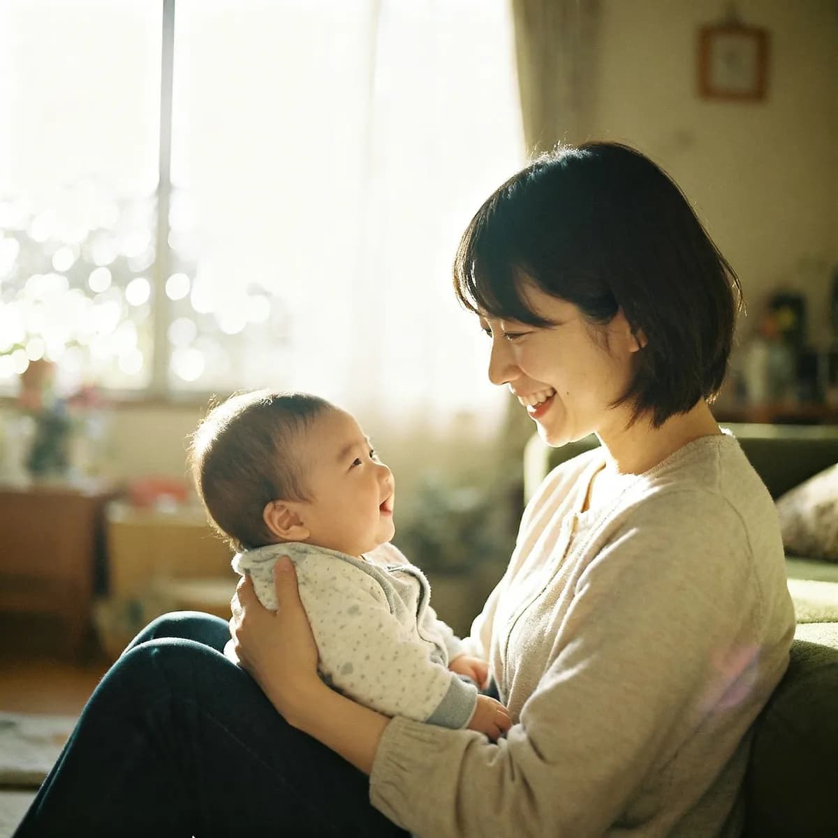 Mother and baby in warm lifestyle photo, When to Start Solid Foods: The Real Timeline Nobod