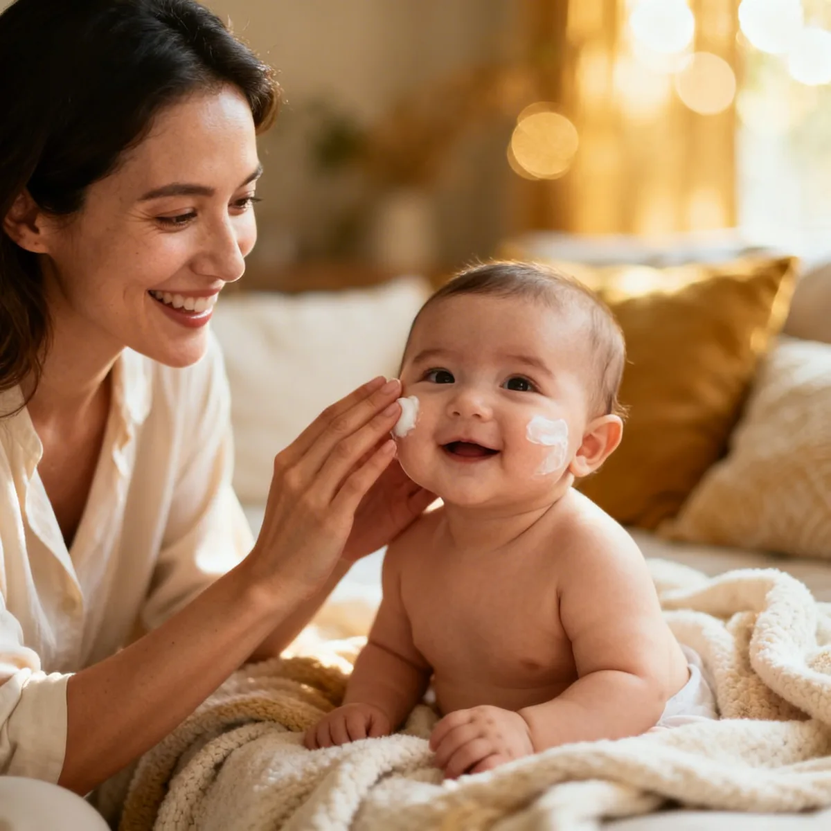 Mother and baby in warm lifestyle photo, What Makes Korean Baby Skincare Different — And Wh
